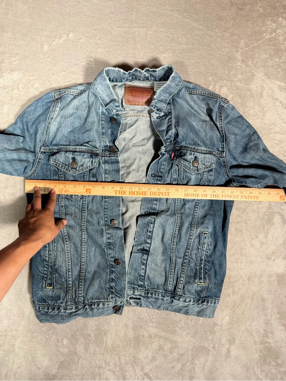 Levi's Light Blue Distressed Denim Jacket